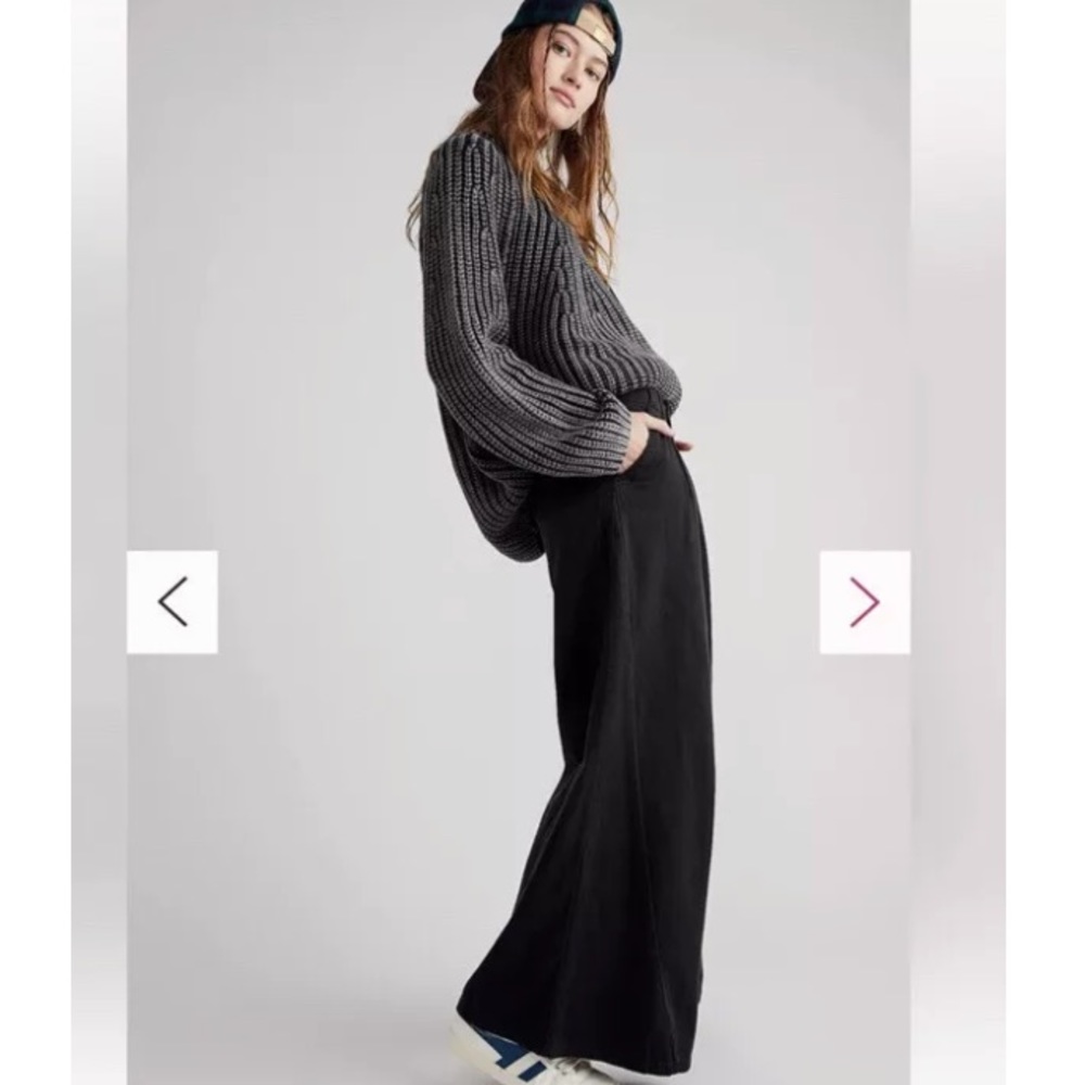 SOLD OUT Free People Light As Spring Wide Leg Trousers 6 - Picture 8 of 10